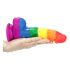 Lovetoy Prider - Realistic Liquid Silicone Dildo - 19cm (Rainbow) 