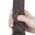 Lovetoy Sliding-Skin Dual-Layer Suction Cup Dildo - 9 Inches (Brown) 