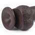 Lovetoy Sliding-Skin Dual-Layer Suction Cup Dildo - 9 Inches (Brown) 