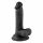 Mr. Rude - Suction Cup Realistic Dildo - 17cm (Black) 