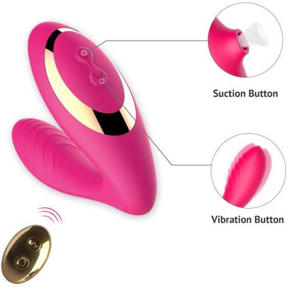 Tracy's Dog OG Pro2 - Radio controlled, waterproof 2in1 vibrator (pink)