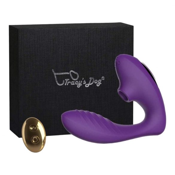 Tracy's Dog 2 - Wireless Air Wave 2in1 Vibrator (Purple) 