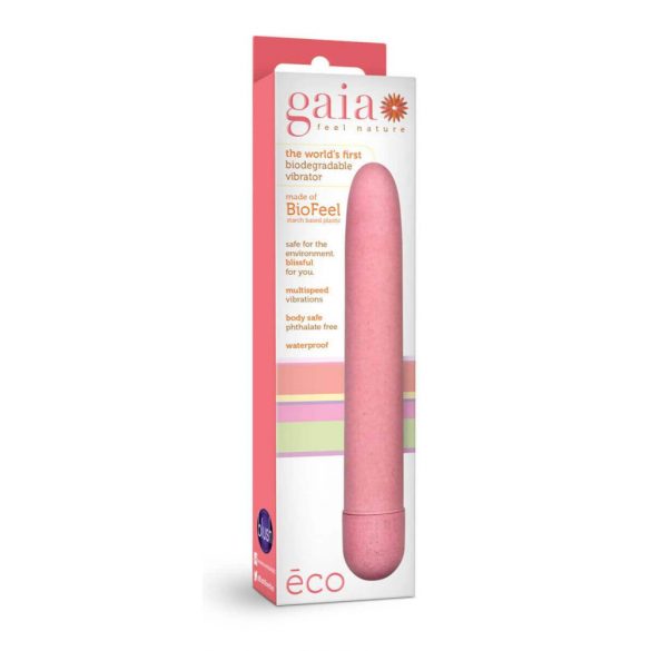 Gaia Eco Large - Eco-Friendly Vibrator (Pink) - Large 