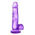 bjours Sweet N Hard 4 - Suction Cup Dildo with Testicles (Purple) 