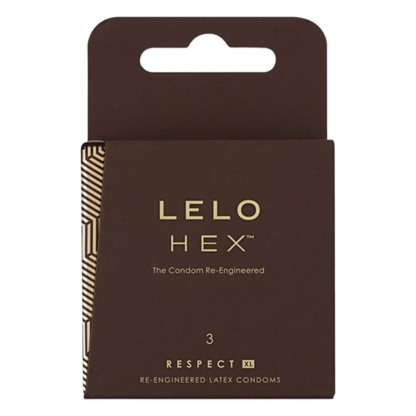 LELO Hex Respect XL - luxury condom (3 pack) 