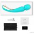 LELO Smart Wand 2 Large - Rechargeable Massage Vibrator (Turquoise) 