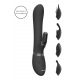 Vive Chou - rechargeable, interchangeable head clitoral vibrator (black) 