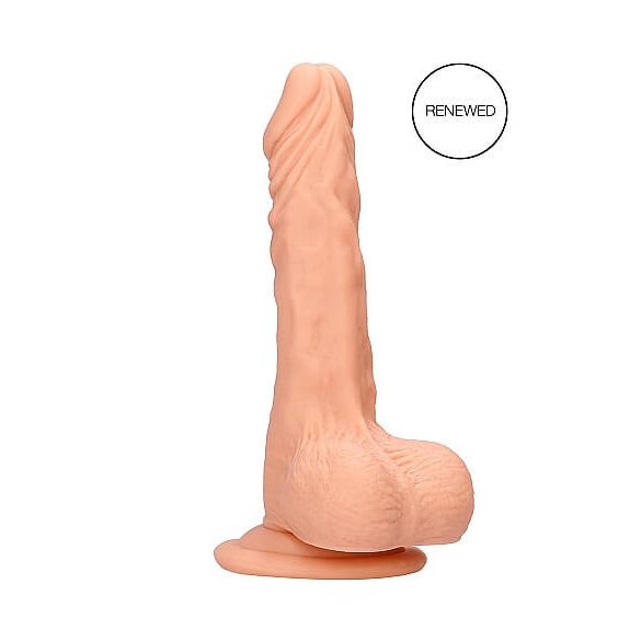 RealRock Dong 7 - Realistic Dildo with Testicles (17cm) - Natural 