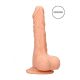 RealRock Dong 7 - Realistic Dildo with Testicles (17cm) - Natural 