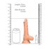 RealRock Dong 7 - Realistic Dildo with Testicles (17cm) - Natural 