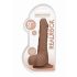 RealRock 9" Dildo with Balls - Dark Natural 