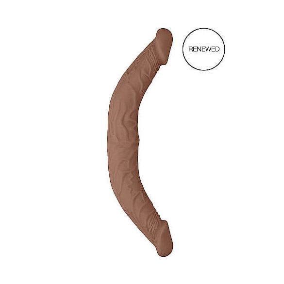 RealRock Double Dong 14 - Dark Natural Double Dildo (36cm) 