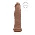 RealRock Penis Sleeve 6 - Dark Natural (17cm) 