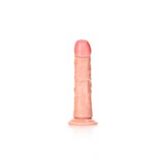   RealRock Curved - curved realistic dildo with sticky base - 15,5cm (natural)