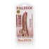 RealRock Suction Cup Dildo - 6.1" (Dark Natural) 