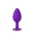 Temptasia S - Gold-studded Heart-shaped Anal Dildo (Purple) - Small 