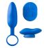 Platanomelón Mobi - Battery, Radio-Controlled Vibrator Set - 2 Pieces (Blue) 