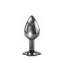 Evolved Black Gem - Metal Anal Dildo Set (Black-Silver) 