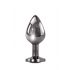 Evolved Black Gem - Metal Anal Dildo Set (Black-Silver) 