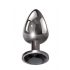 Evolved Black Gem - Metal Anal Dildo Set (Black-Silver) 