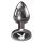 Playboy Tux - Small Anal Dildo (Silver) 