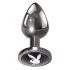 Playboy Tux - Small Anal Dildo (Silver) 