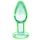 Glow in the Dark Glass Anal Dildo M - Transparent 