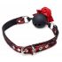 Master Series - Rose Silicone Gag (Red-Black) 