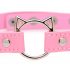 Master Series Kinky Kitty Collar with Cat Ear Ring (Pink) 