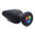Booty Sparks - silicone luminous anal plug (black)