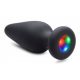 Booty Sparks - Silicone Light-Up Anal Plug (Black) 