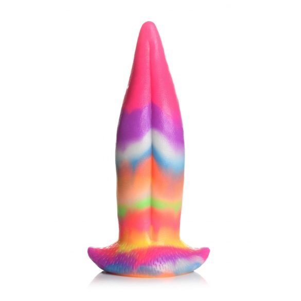 Rainbow Glow Silicone Dildo - 21cm 