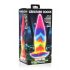 Rainbow Glow Silicone Dildo - 21cm 