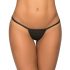 Mapale - Shiny Micro Thong (Black)  - M/L