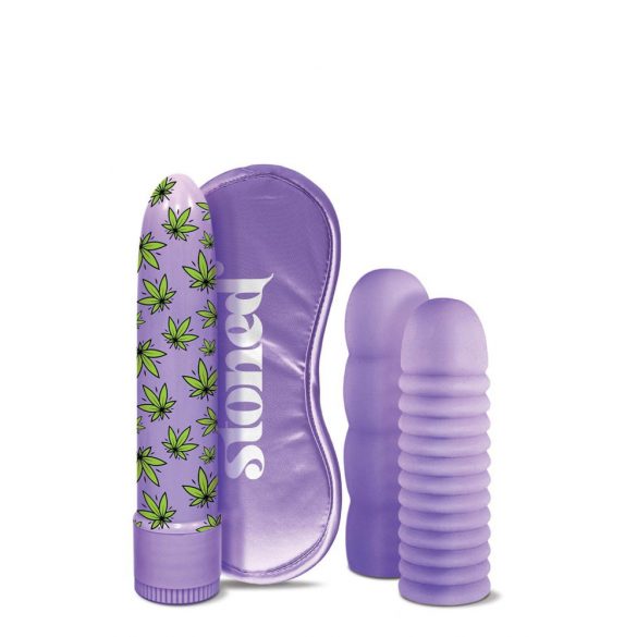 Stoner Bonga Bunga - Wand Vibrator Set (4-Piece) - Purple 