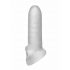 Fat Boy Micro Ribbed - Penis Sleeve (15cm) - Milky White 