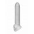 Fat Boy Micro Ribbed - Penis Sleeve (19cm) - Milky White 