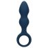 Loveline - Anal dildo with grip ring - large (blue)