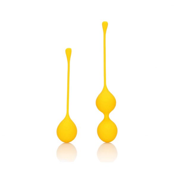 Loveline - Silicone Kegel Balls Set - 2 Piece (Yellow) 