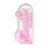 REALROCK - Transparent Realistic Dildo - Pink (22cm) 