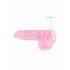 Transparent Realistic Dildo - Pink (6 inches) 