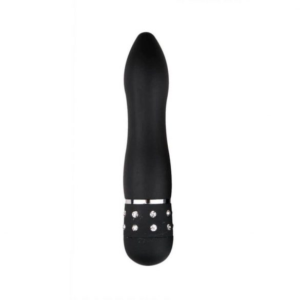 Easytoys Diamond Curved Mini Wand Vibrator (Black) 