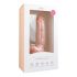 Easytoys - Suction cup dildo with balls (22.5cm) - Natural 