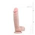 Easytoys - Suction cup dildo with balls (22.5cm) - Natural 