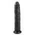 Easytoys - Suction Cup Extra Large Dildo (11.2in) - Black 