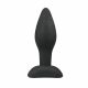 Easytoys - Small Silicone Butt Plug (Black) 