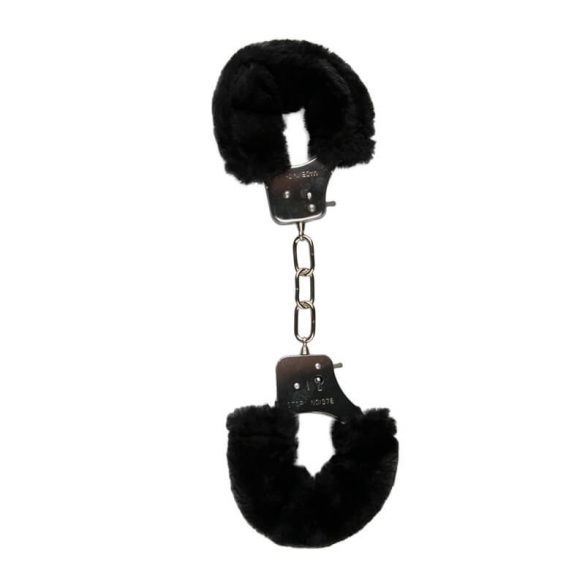 Easytoys - Plush Handcuffs (Black) 