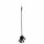 Rimba - Silicone Riding Crop with Hand - 40cm (Black) 