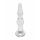 Rimba Dolly - Wavy Glass Anal Dildo (Clear) 