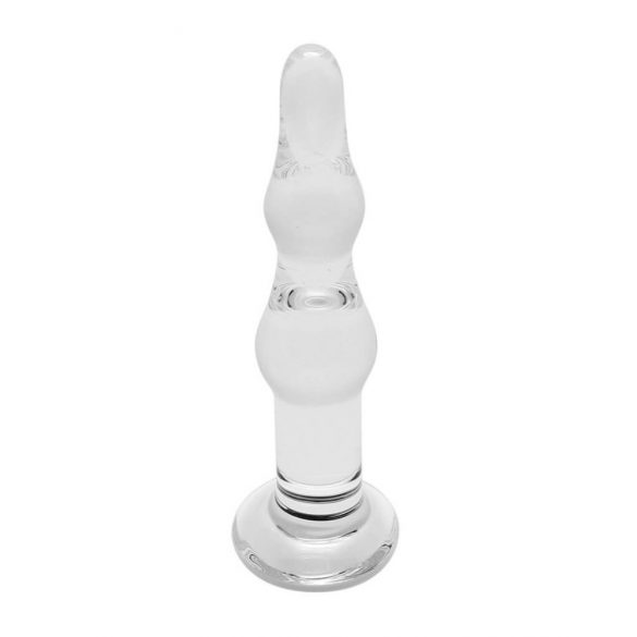 Rimba Dolly - Wavy Glass Anal Dildo (Clear) 